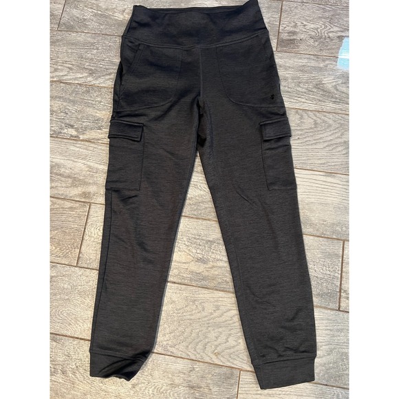 Bearpaw Outdoors Track Pants Fleece Lined Sweatpants size Medium Cargo Gray - Picture 1 of 12